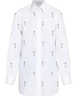 Stella McCartney Long Sleeved Embellished Shirt - White