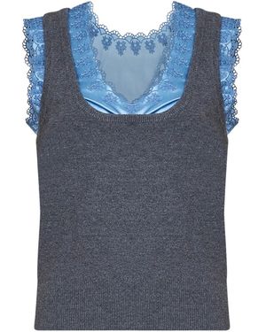 Rabanne Sleeveless Vest - Blue
