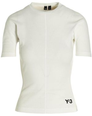 Y-3 Short-Sleeved Crewneck Top - White
