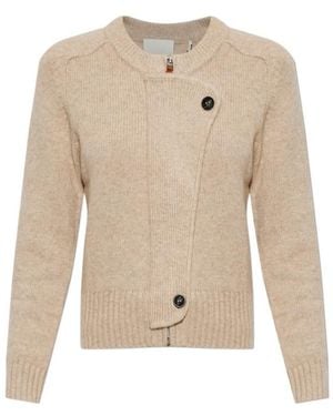 Isabel Marant Long-Sleeve Cardigan - Natural