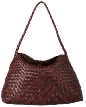 Dragon Diffusion Woven Shoulder Bag - Brown