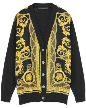 Versace La Coupe Des Dieux Cardigan - Yellow