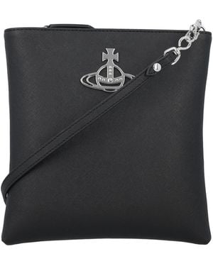 Vivienne Westwood Squire Satchel Bag - Black