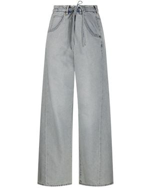 DARKPARK Iris Wide-Leg Jeans - Gray