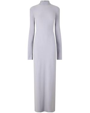 Norma Kamali Form-Fitting Maxi Dress - Grey