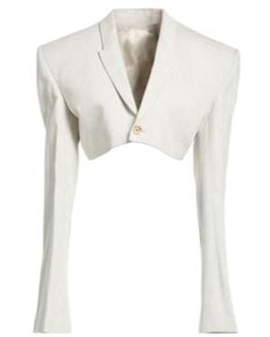 Rick Owens Cropped Blazer - White