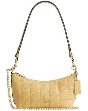 COACH Caitlin Shoulder Bag With Quilting - Metallic