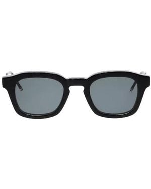 Thom Browne Eyewear Rectangular Frame Sunglasses - Multicolour