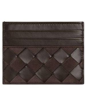 Bottega Veneta Intrecciato Credit Card Case - Black