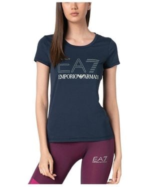 Emporio Armani Logo T-Shirt - Blue