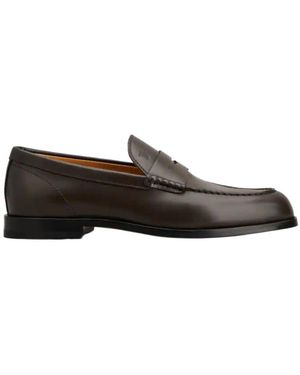 Tod's Polished-Leather Penny Loafers - Black