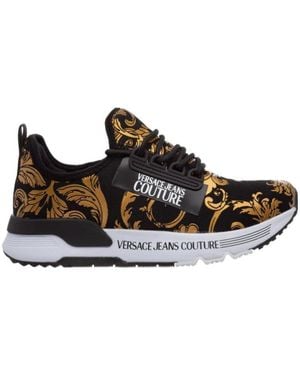 Versace Jeans Couture Logo Casual Trainers - Black
