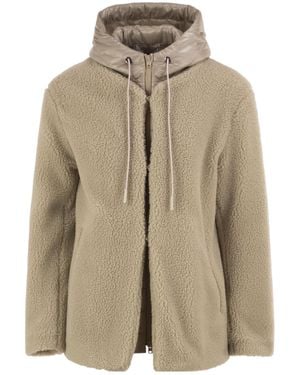 Herno Drawstring Hooded Padded Jacket - Natural