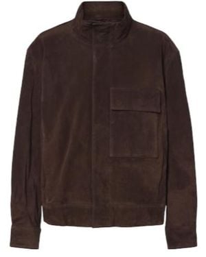 Nili Lotan Cirque Suede Jacket - Brown