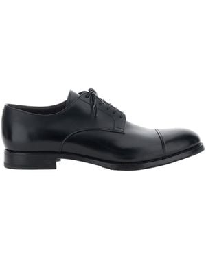 Lidfort Cap-Toe Derby Shoes - Black