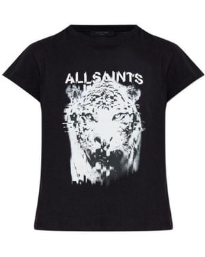 AllSaints Static Graphic T-Shirt - Black