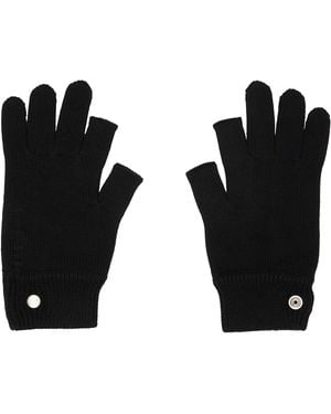Rick Owens Tower Touchscreen Gloves - Black