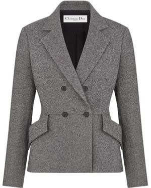 Dior Marlène Wool Jacket in Black | Lyst