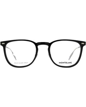 Montblanc Eyewear Square Frame Glasses - Metallic