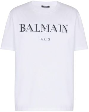 Balmain T-Shirt With Print - White