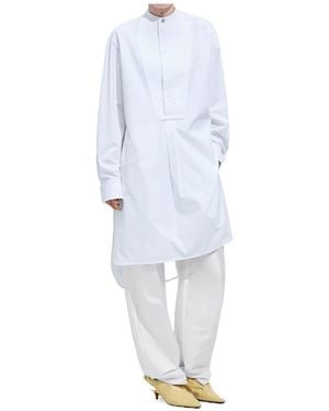 Bottega Veneta Compact Cotton Poplin Shirt - White