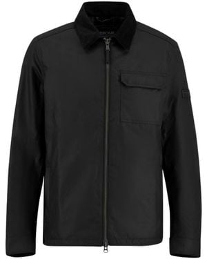Barbour Zippered Long-Sleeved Casual Jacket - Black