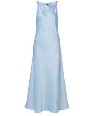 Polo Ralph Lauren Twisted Satin Gown - Blue