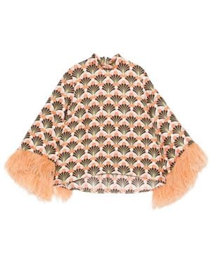 La DoubleJ Floral Print Top - Natural