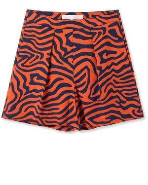 Sportmax Pattern Shorts - Red