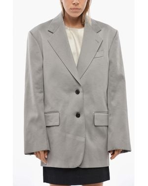 Dries Van Noten Two-Button Blazer - Gray