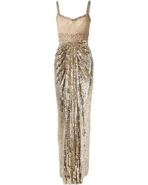 Jenny Packham Sequin Tulle Skirt - Metallic