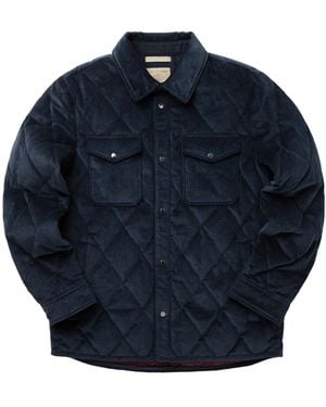 Woolrich Corduroy Quilted Shirt Jacket - Blue