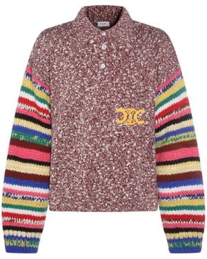Celine Polo Jumper - Red