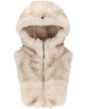 Herno Hooded Vest - Natural