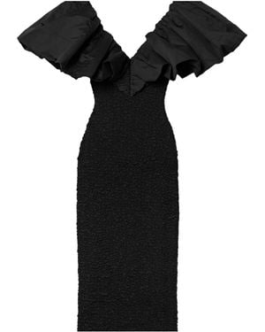 Mara Hoffman Popcorn Organic Cotton Midi Dress - Black
