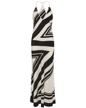 SIR. Pietra V-Neck Dress - White