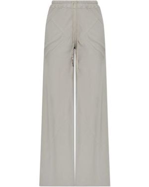 Rick Owens Drawnstring Wide Leg Trousers - Grey