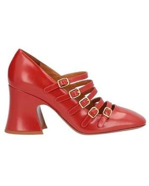 Chloé Minimalist Mary Jane Shoes - Red