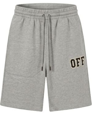 Off-White c/o Virgil Abloh Elastic-Waist Shorts - Grey