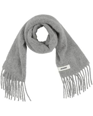 Jacquemus Solid Color Scarf - Metallic