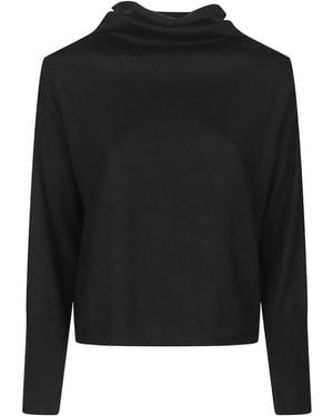 Aragona Long Sleeve Turtleneck Jumper - Black