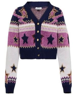 Rabanne Jacquard Cropped Cardigan - Pink