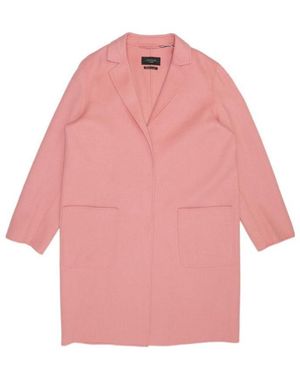 Weekend by Maxmara Logo Medium Length Coat - Pink