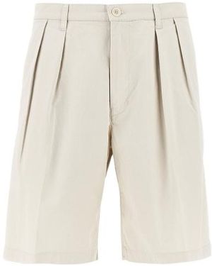 Aspesi Pleated Casual Shorts - Natural