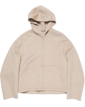 Acne Studios Zip-Up Hoodie - Natural