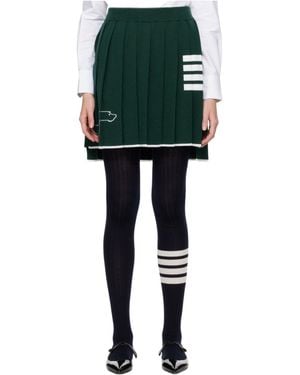 Thom Browne Hector Pleated Mini Skirt - Green