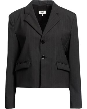 MM6 by Maison Margiela Single-Breasted Blazer - Black