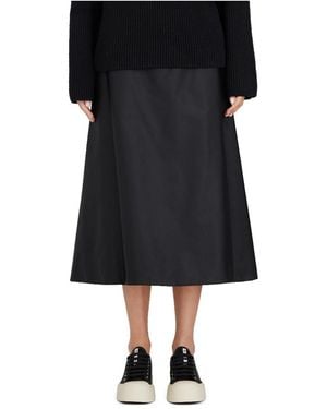 Marni A-Line Midi Skirt - Black