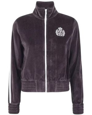 Sporty & Rich Stand-Up Collar Long-Sleeved Jacket - Blue