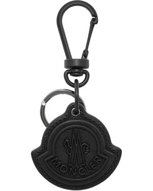 Moncler Logo-Pendant Keychain - Black